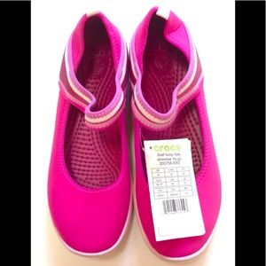 BNWT Mary Jane crocs never worn $20